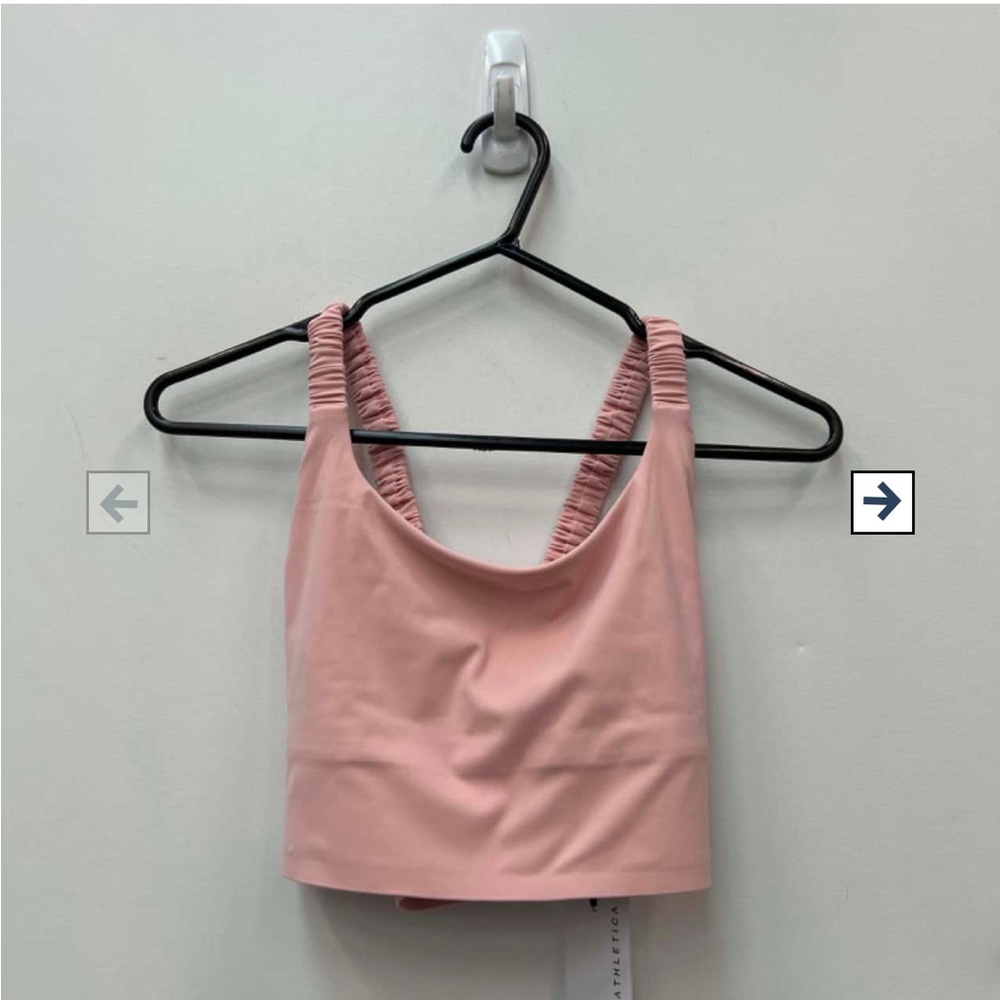 AJE Althletica- Cut Out Cross Back Sports  Bra- Rose Quartz- Size AU8